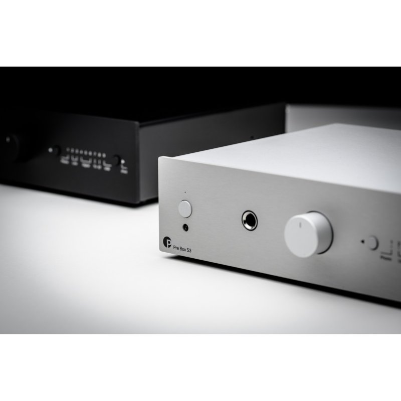 Pro-Ject Pre Box S3 Silver and Black in hi-fi system