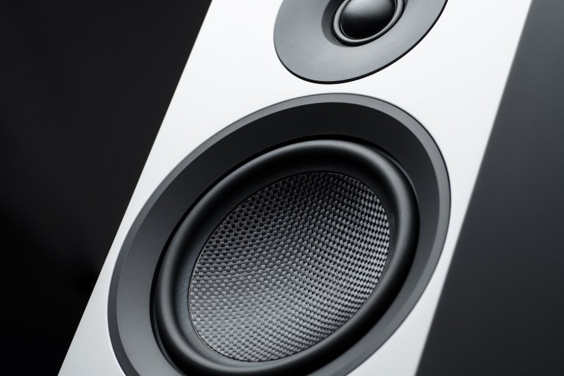 Pro-Ject Speaker Box 5 E Carbon carbon fibre woofer detail