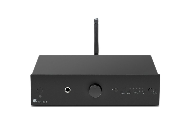 Pro-Ject Stereo Set E1 Black — Stereo Box E amplifier front view