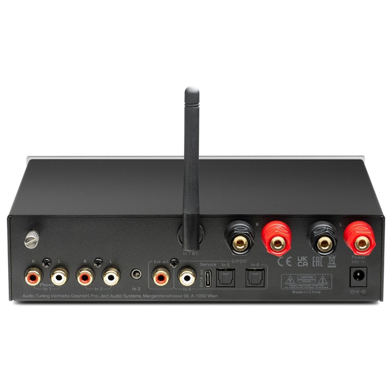 Pro-Ject Stereo Box E Black - Rear panel