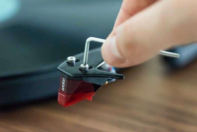 Pro-Ject Mount It in use - mounting a cartridge to a tonearm headshell