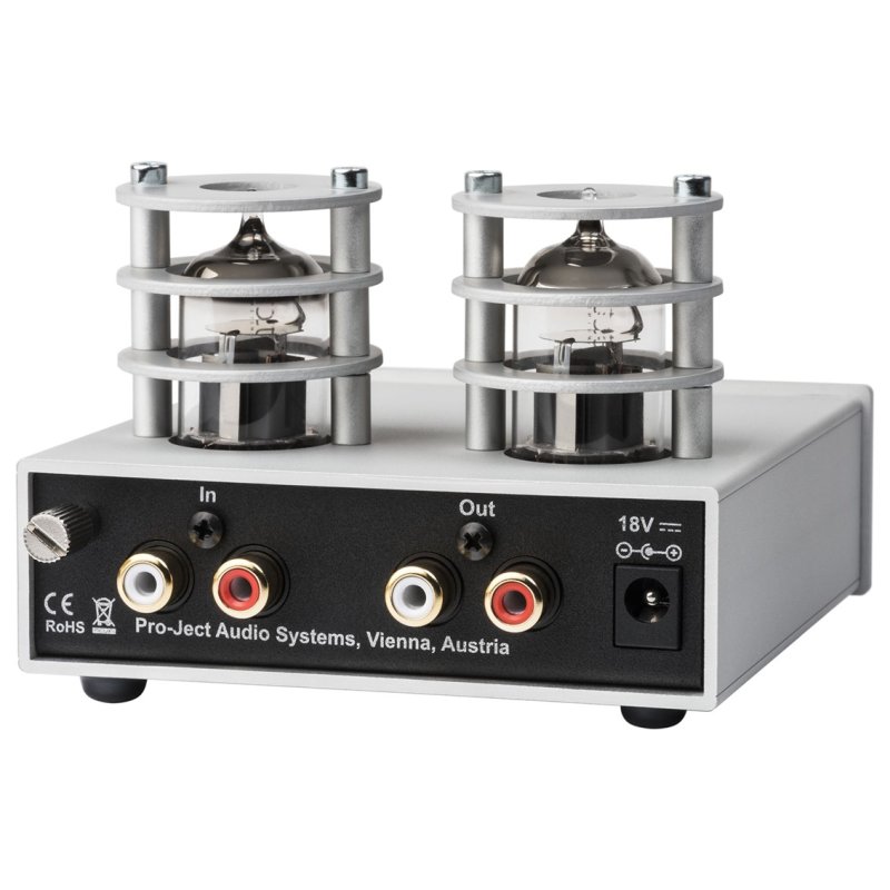 Pro-Ject Tube Box S2 Silver - Rear Connections
