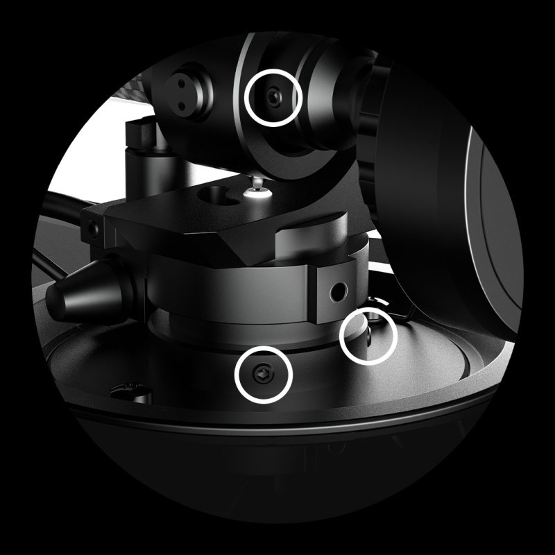 Pro-Ject X1 B — tonearm bearing and azimuth/VTA adjustment