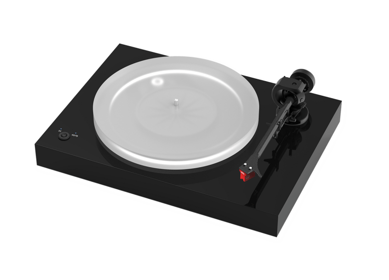 Pro-Ject X2 B Turntable Black Gloss — angled view