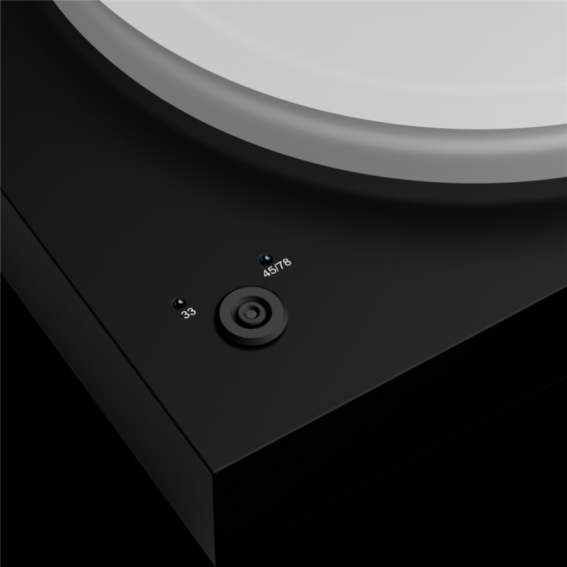 Pro-Ject X2 B Turntable Black Satin — speed control detail