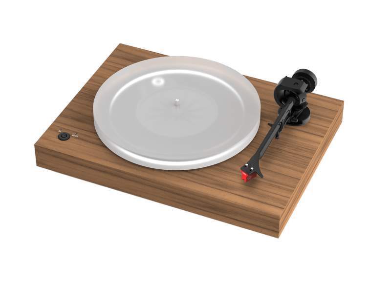 Pro-Ject X2 B Turntable Walnut — angled view