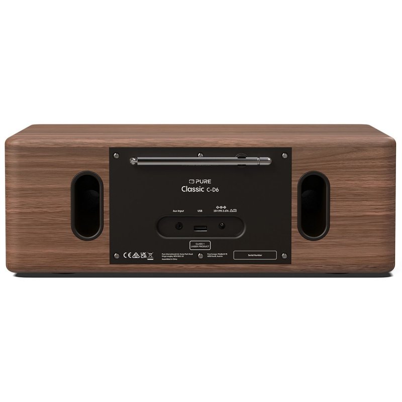 Pure Classic C-D6 — rear panel and connections