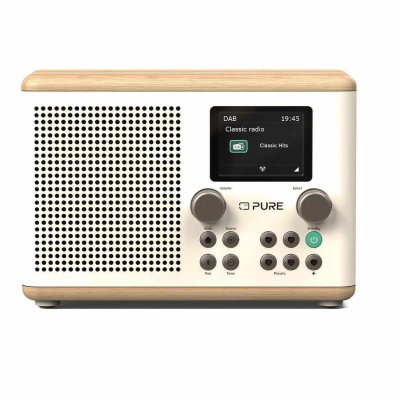 Pure Classic H4 Radio Cotton White and Oak
