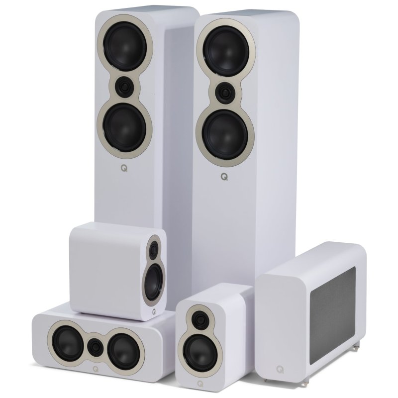 Q Acoustics 3050c 5.1 Cinema Pack Satin White