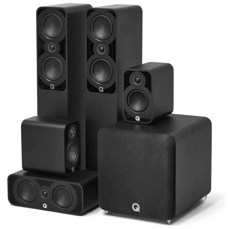 Q Acoustics 5040 5.1 Plus Cinema Pack Satin Black