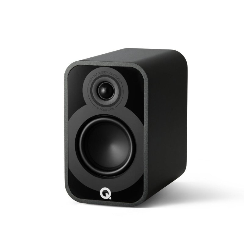 Q Acoustics 5040 5.1 Plus Cinema Pack Satin Black — 5010 surround speaker angle view