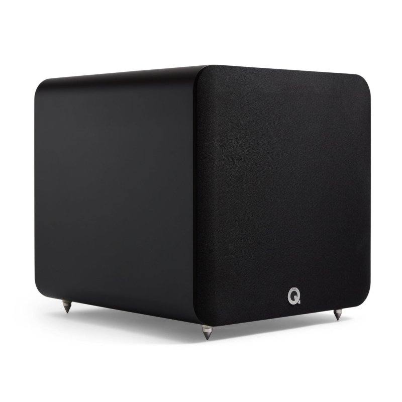 Q Acoustics Concept 50 5.1 Cinema Pack Gloss Black — Q SUB120 subwoofer front angle