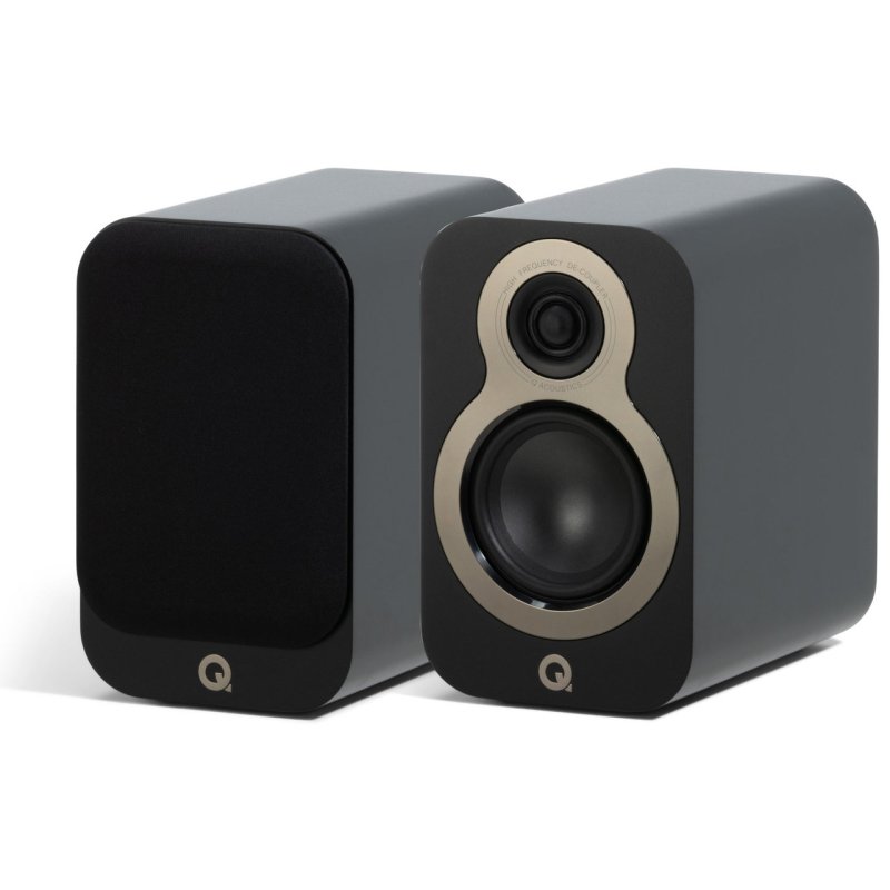 Q Acoustics 3010c Bookshelf Speakers Satin Black (Pair)