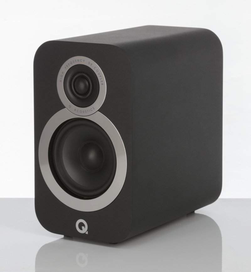 Q Acoustics 3010i Bookshelf Speakers Black (Pair) — hero view