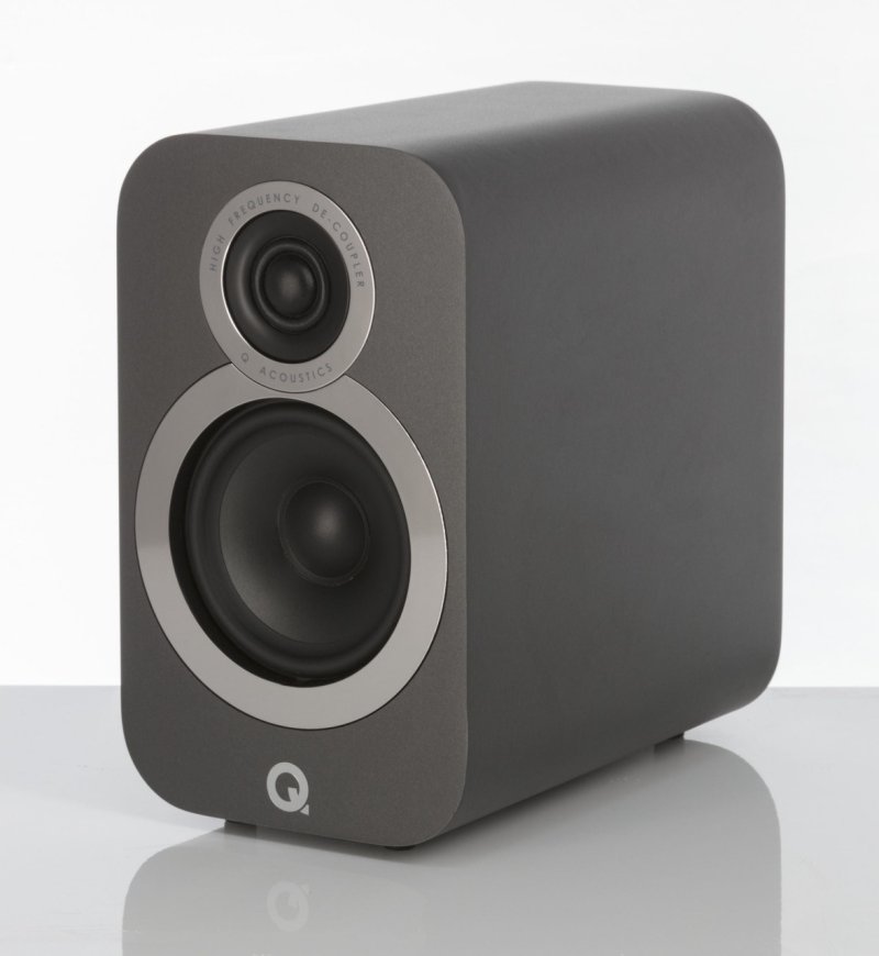 Q Acoustics 3010i 5.1 Cinema Pack (Graphite) — 3010i satellite front view