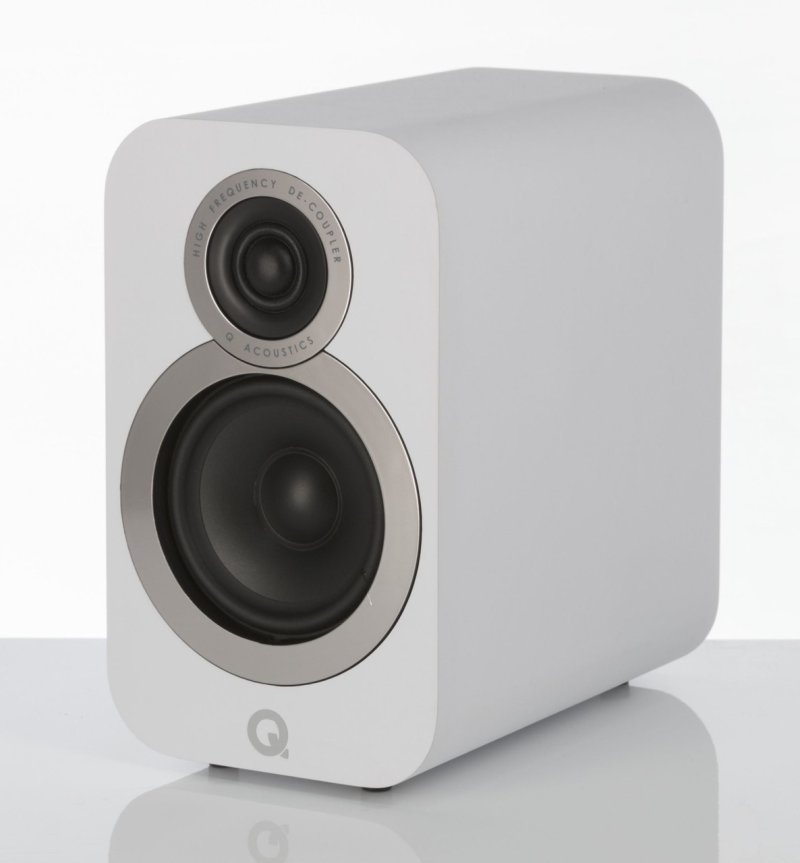 Q Acoustics 3010i 5.1 Cinema Pack (White) — 3010i satellite front view