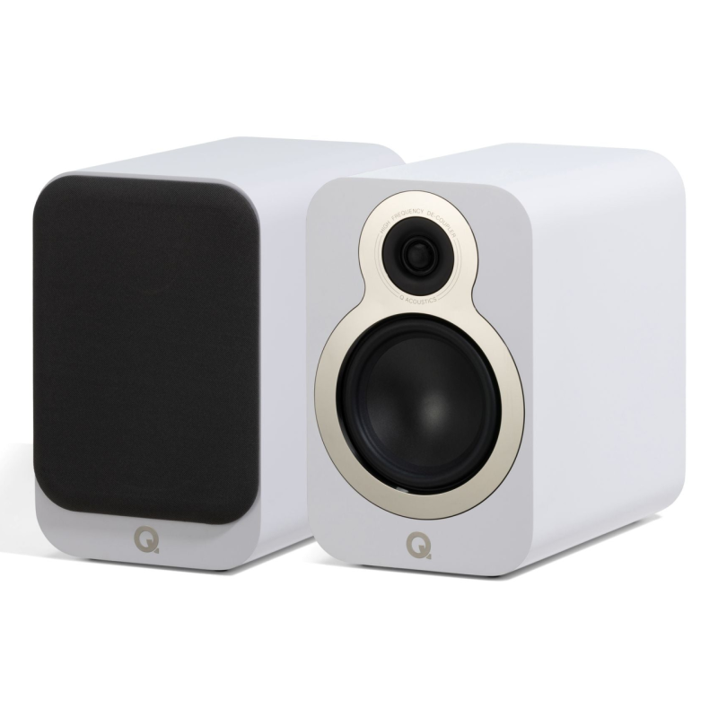 Q Acoustics 3020C Bookshelf Speakers Arctic White (Pair)