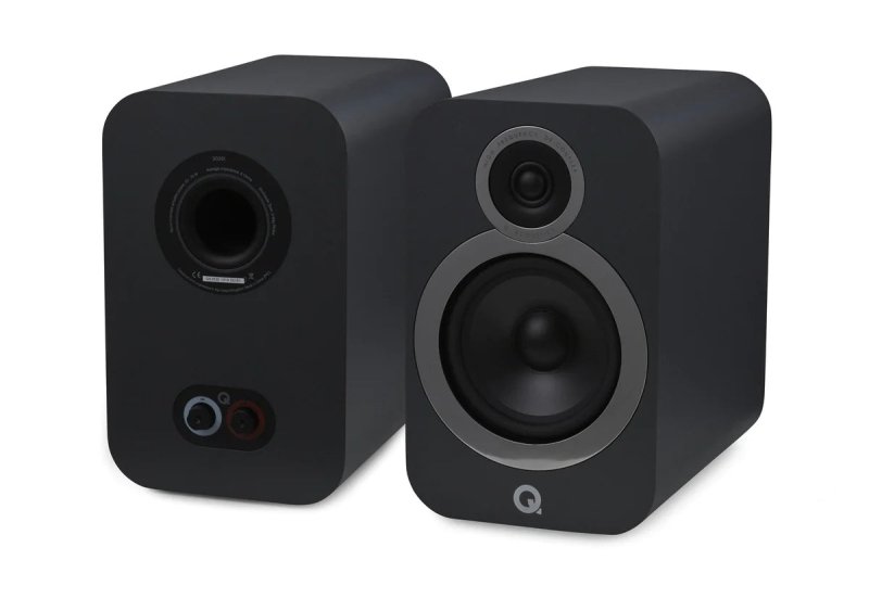 Q Acoustics 3030i Bookshelf Speakers Graphite Grey (Pair)