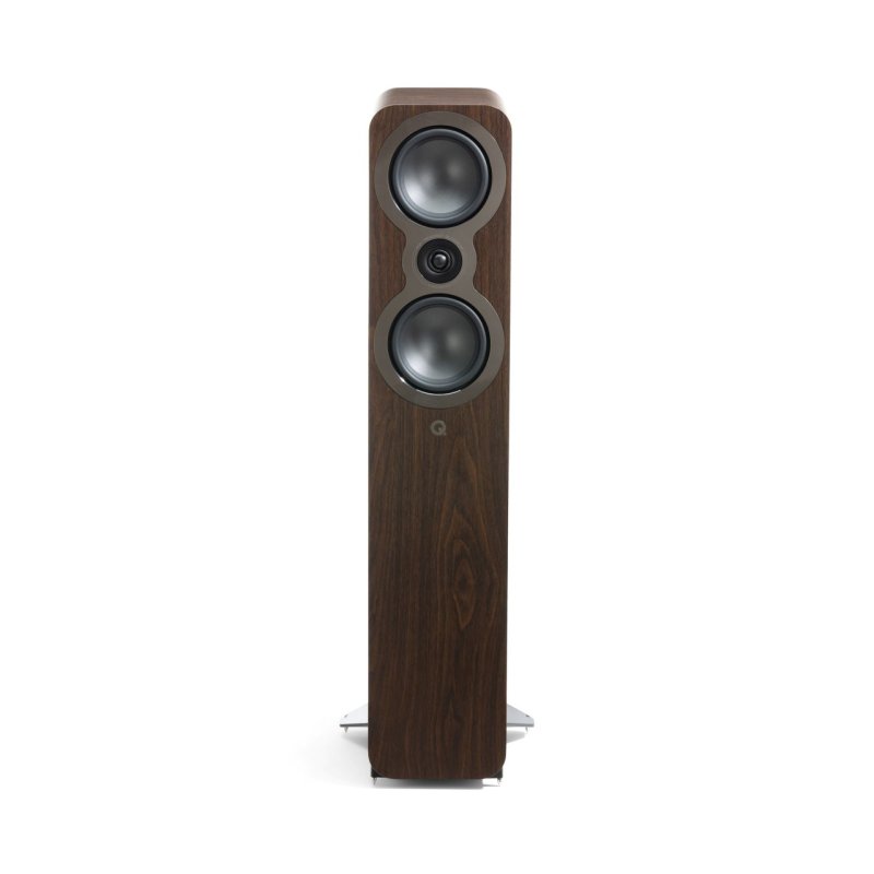 Q Acoustics 3050C Floorstanding Speakers Claro Walnut (Pair) — front view
