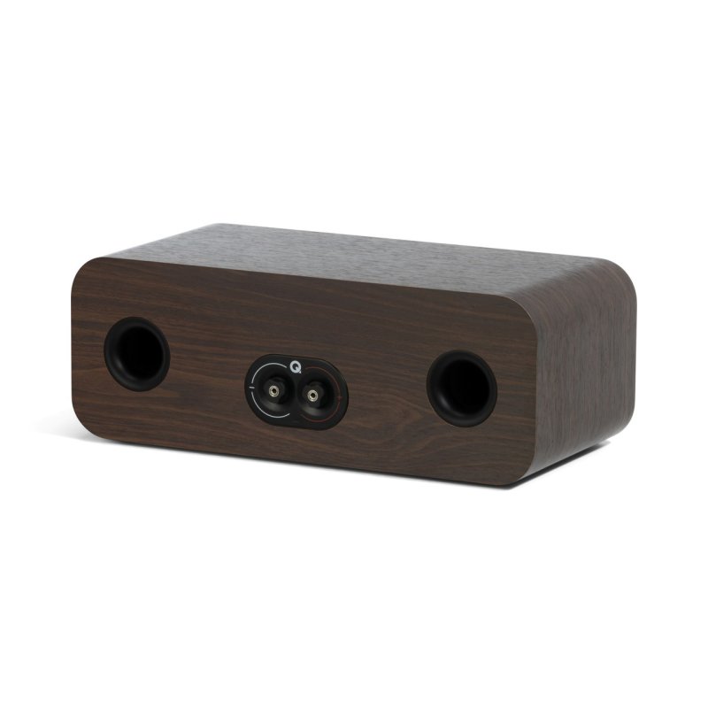 Q Acoustics 3090C Centre Speaker Walnut — rear angled view