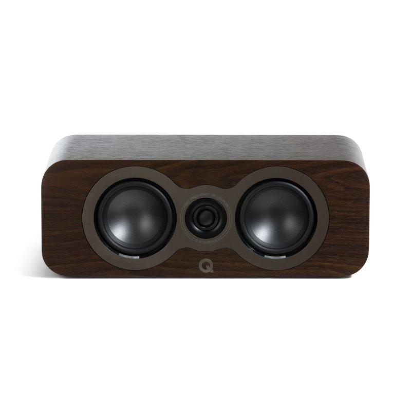Q Acoustics 3090C Centre Speaker Walnut — front view (grille off)