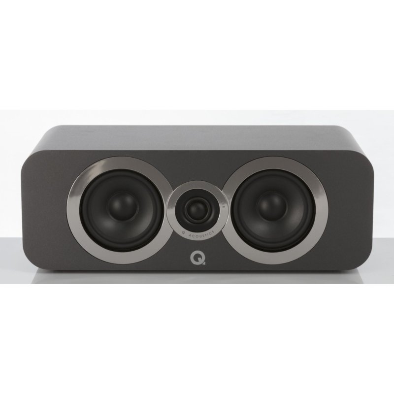 Q Acoustics 3090Ci Centre Speaker Graphite — front view (grille off)