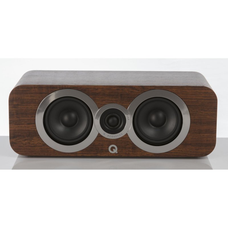 Q Acoustics 3090Ci Centre Speaker Walnut — front view (grille off)