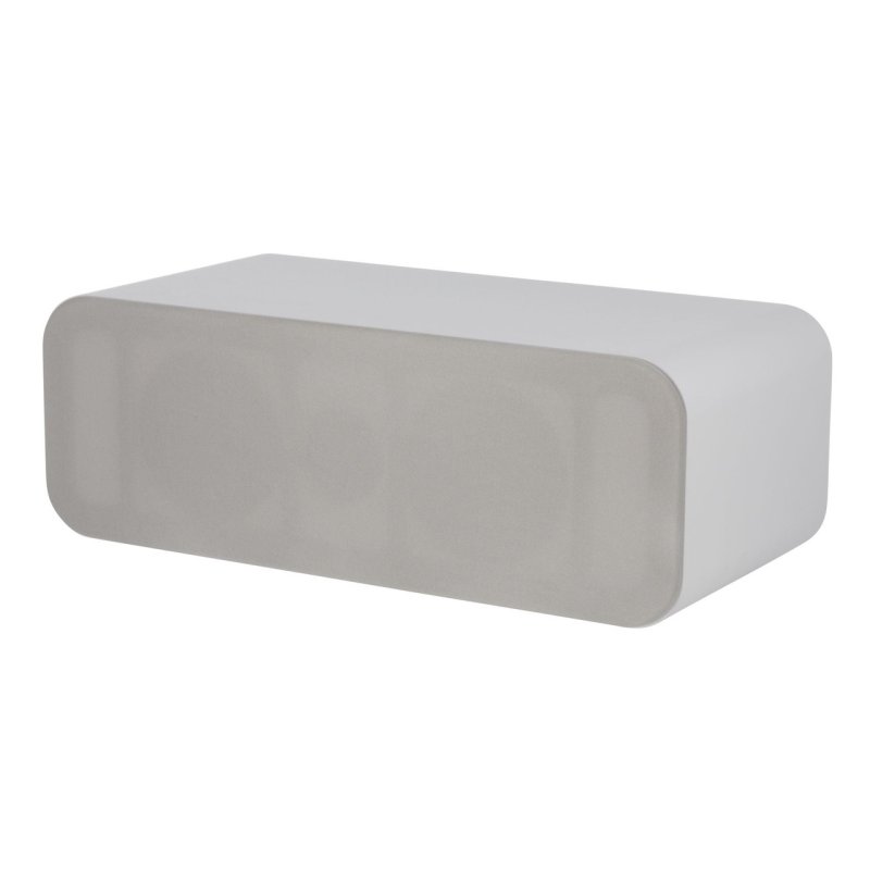 Q Acoustics 3090Ci Centre Speaker White — front angled view (grille on)