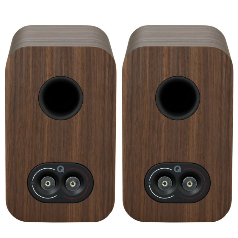 Q Acoustics 5010 Bookshelf Speakers Santos Rosewood (Pair) — rear panel