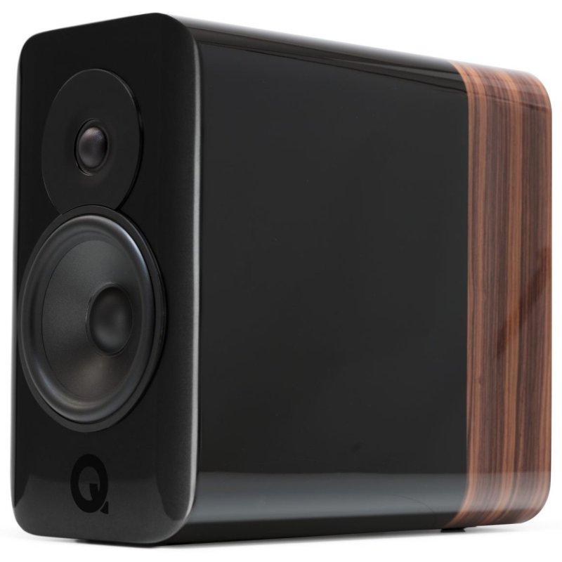 Q Acoustics Concept 300 Standmount Speakers Black and Rosewood (Excl. Stand) (Pair)