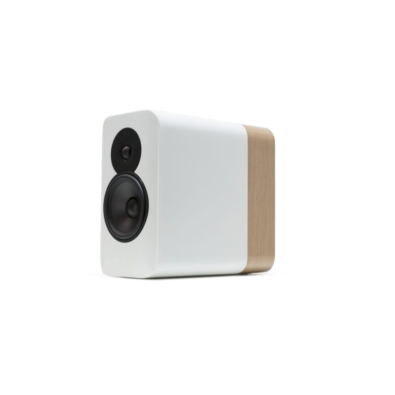 Q Acoustics Concept 300 Standmount Speakers White and Oak (Pair)