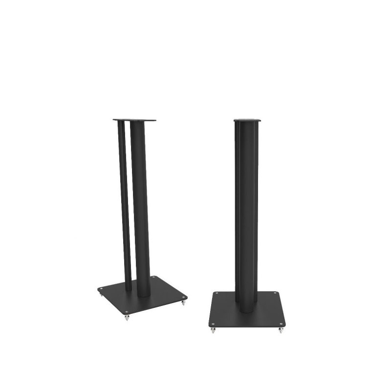 Q Acoustics Q3030FSi stands - pair showing front and rear angles