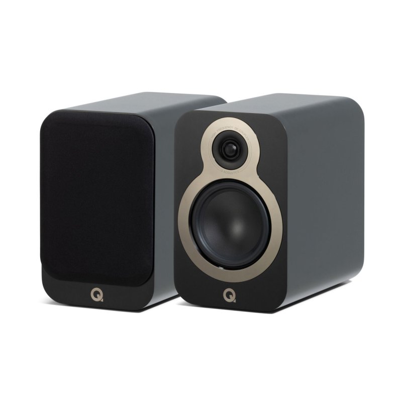 Q Acoustics 3030c Bookshelf Speakers Satin Black (Pair)