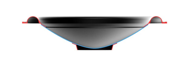 Q Acoustics M40 Wireless Micro-Tower Speakers Walnut (Pair) — C3 Continuous Curved Cone driver diagram