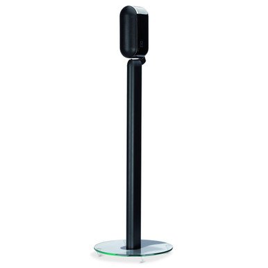 Q Acoustics 7000ST Floor Stands Gloss Black (Pair) — single stand with speaker