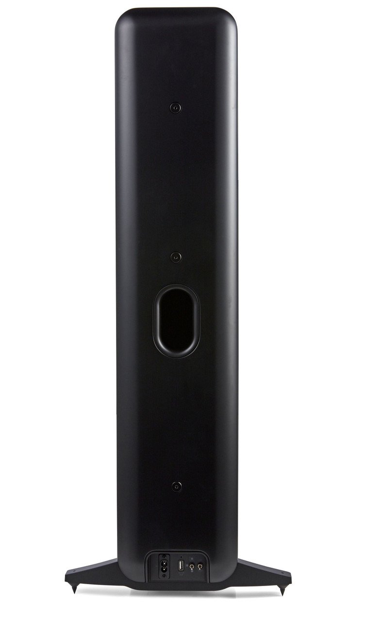 Q Acoustics Q Active 400 Floorstanding Speakers Black (Pair) — rear view