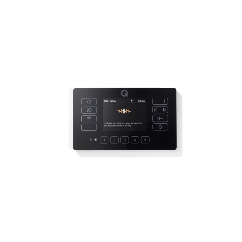 Q Acoustics E120 Wireless Audio System Black — front view