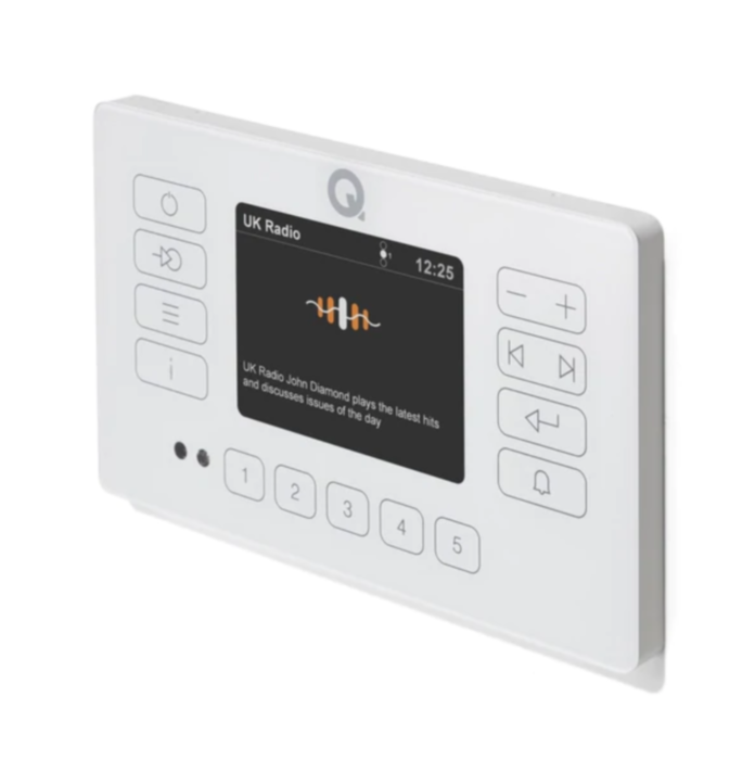 Q Acoustics E120 White - three-quarter view