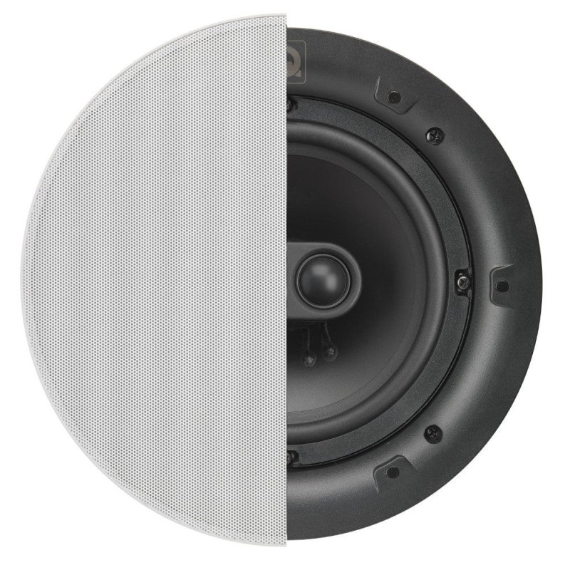 Q Acoustics QI65ST In-Ceiling Stereo Speaker (Single) — front view (circular grille option)