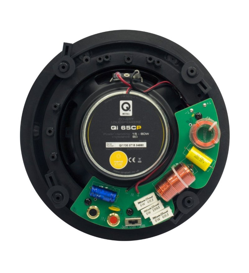 Q Acoustics QI65CP ST Performance In-Ceiling Stereo Speaker (Single) — rear view with crossover