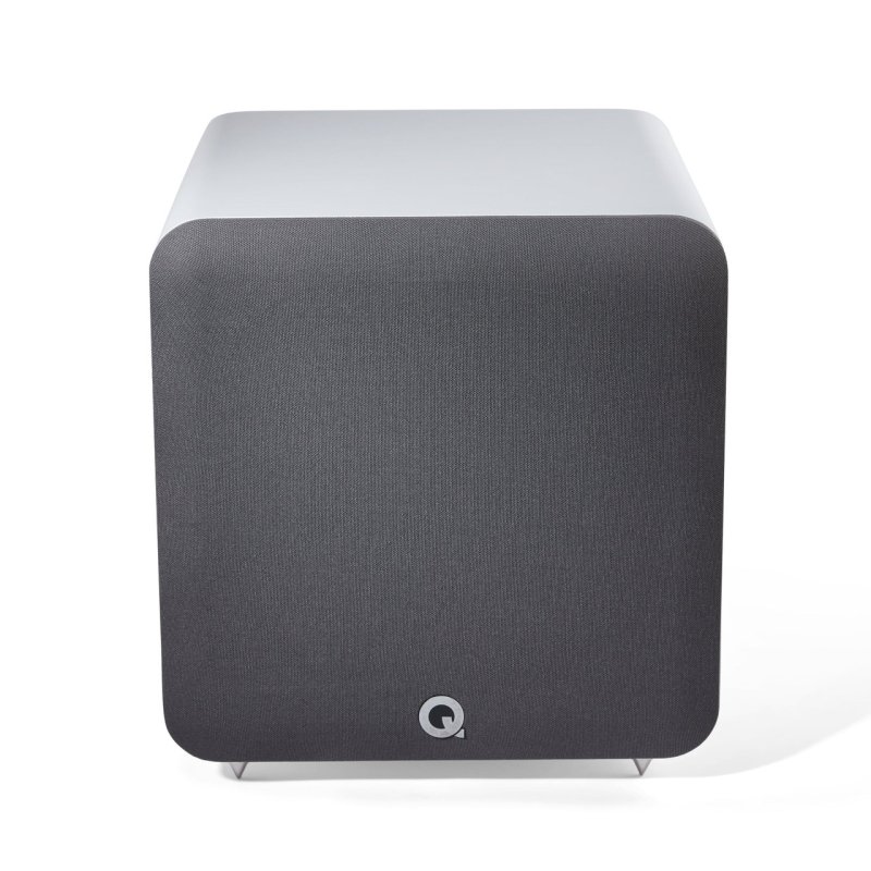 Q Acoustics Q SUB 100 Subwoofer White — top angle view