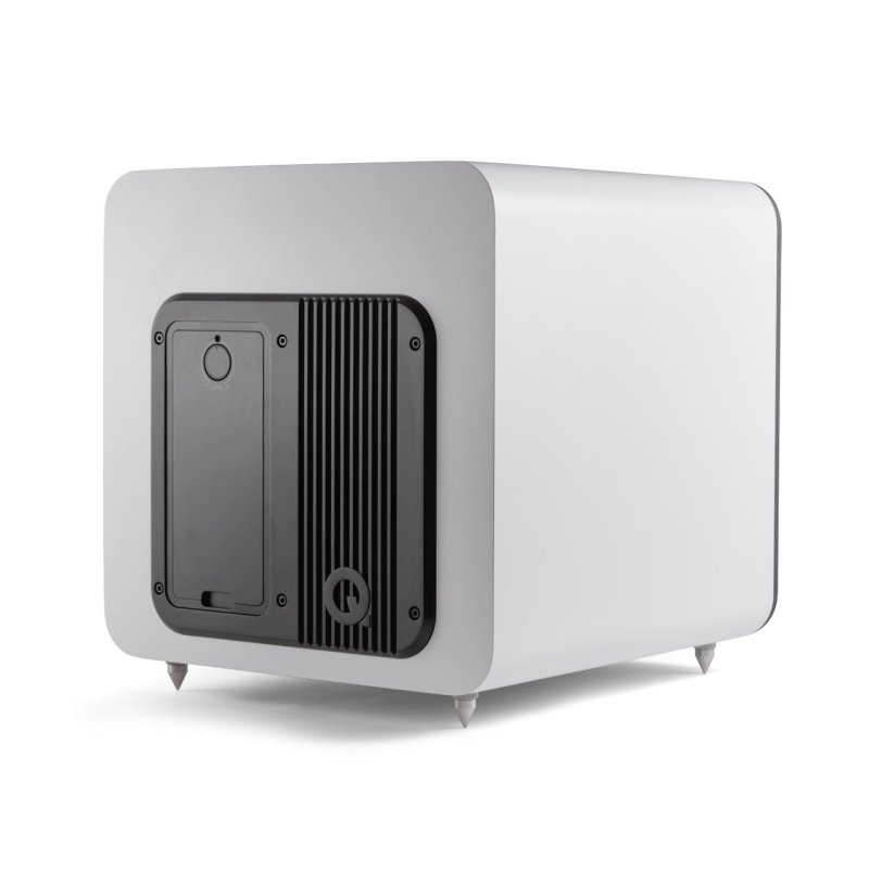 Q Acoustics Q SUB 100 Subwoofer White — rear angle view