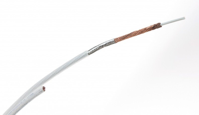 QED XT25 cable cross-section showing X-Tube conductor geometry and oxygen-free copper