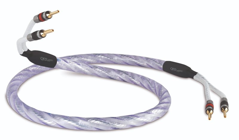 QED Signature Genesis Silver Spiral Terminated Speaker Cable (3m Pair)