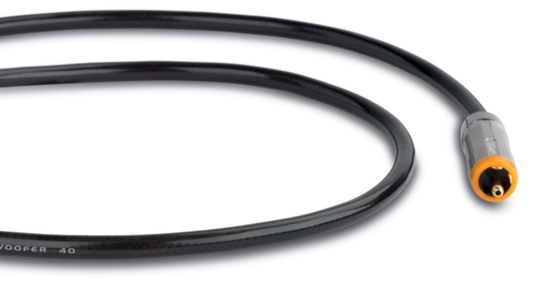 QED Reference Subwoofer 40 Cable (6m Single) — connector close-up