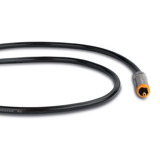 QED Reference Subwoofer 40 Cable (10m Single) — Analoc2 RCA connector close-up