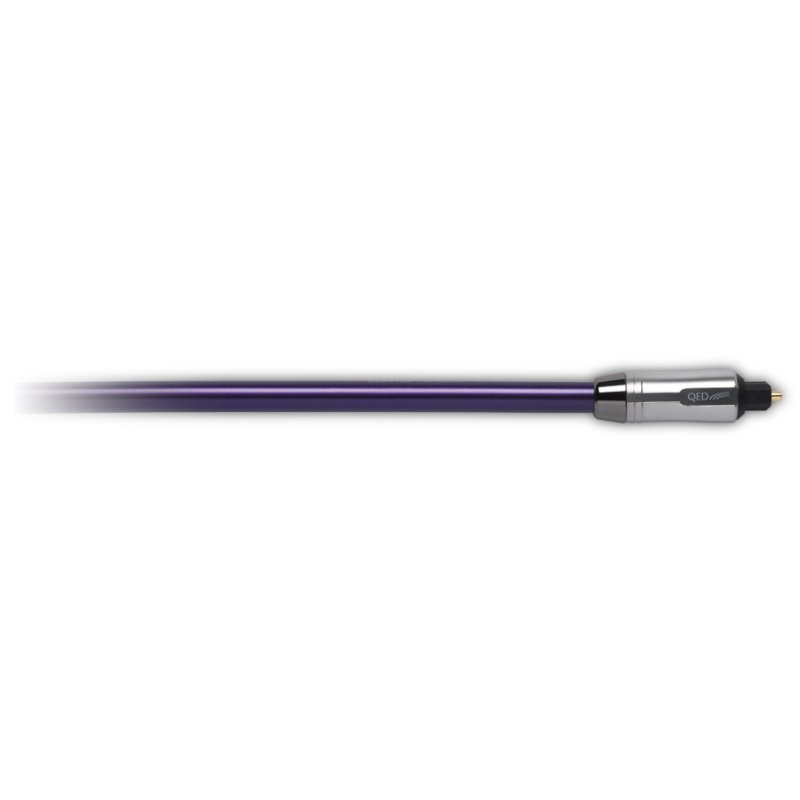 QED Reference Optical Quartz Cable (1m Single) — connector close-up