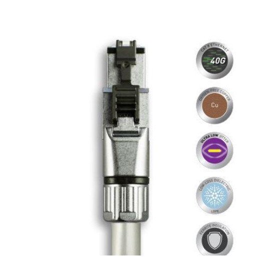 QED Reference Ethernet Cable (1m) — connector detail