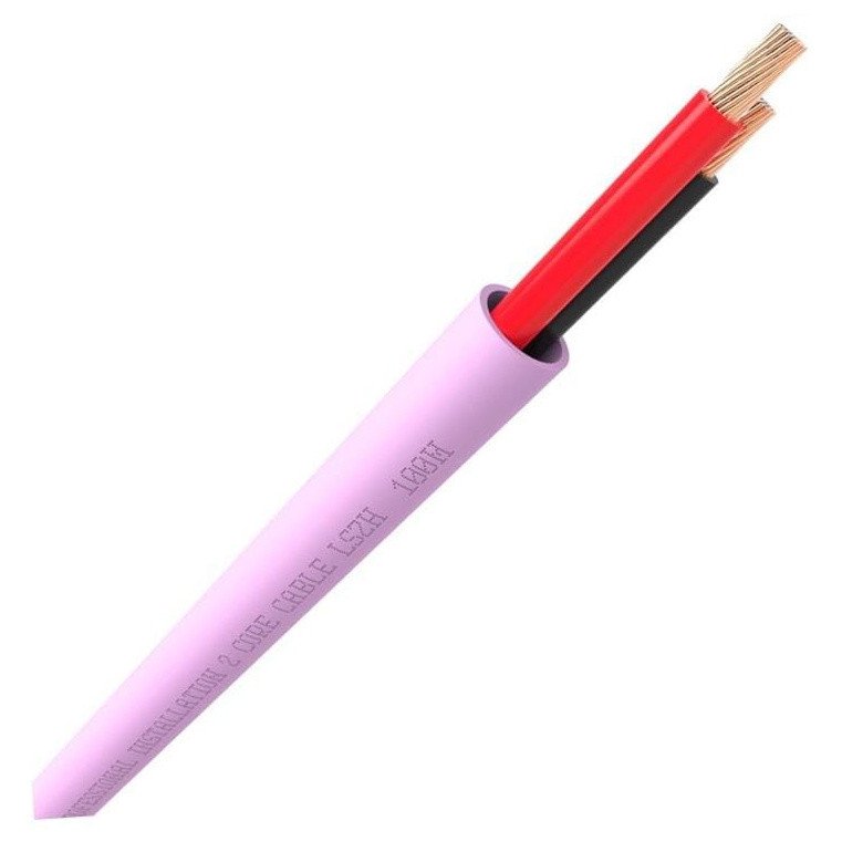 QED QX16/2 LSZH Speaker Cable Pink (300m Reel)