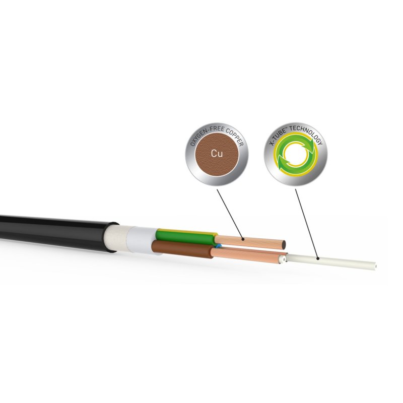QED XT3 Power Cable 2m — cable cross-section
